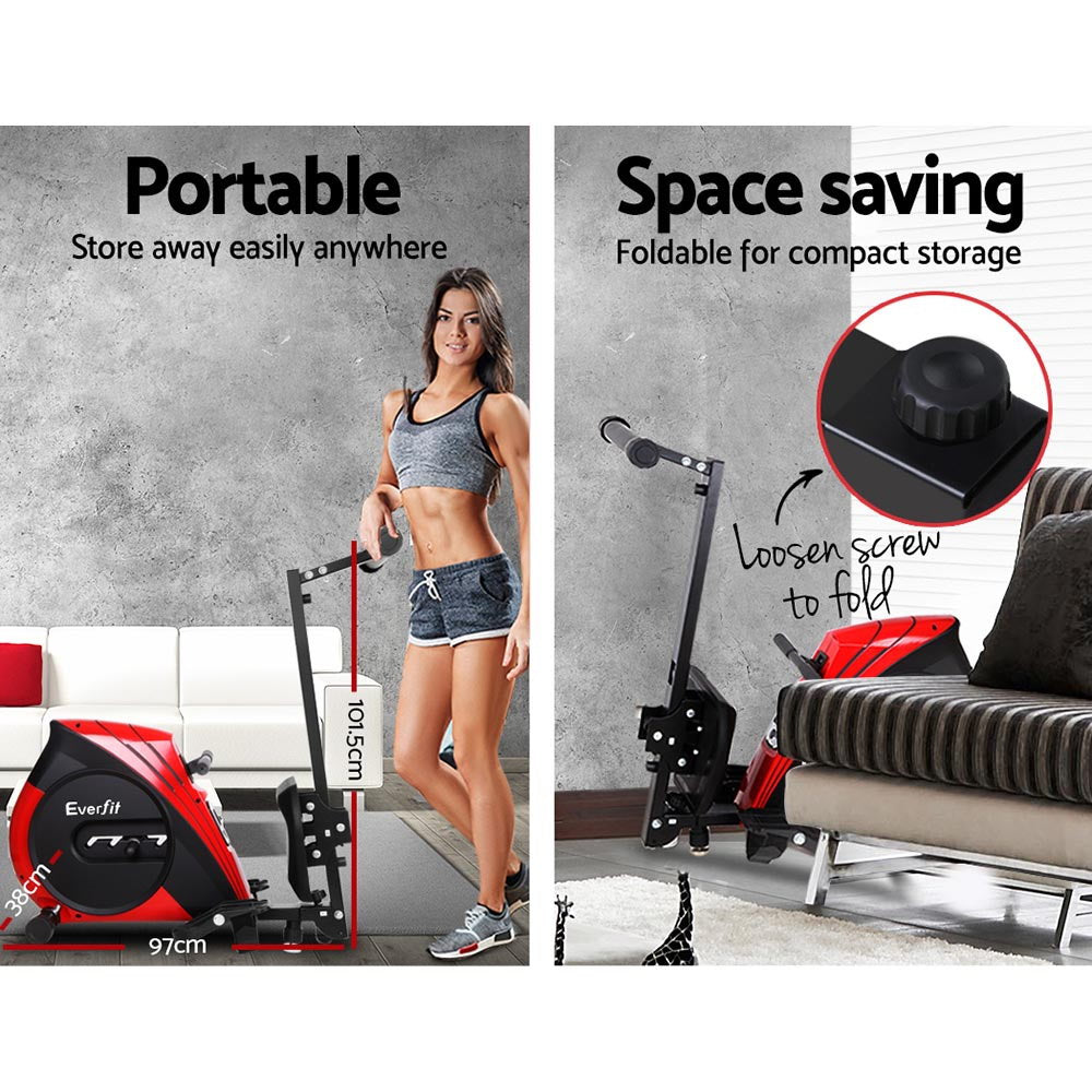 Rowing Machine Rower Elastic Rope Resistance Fitness Home Cardio