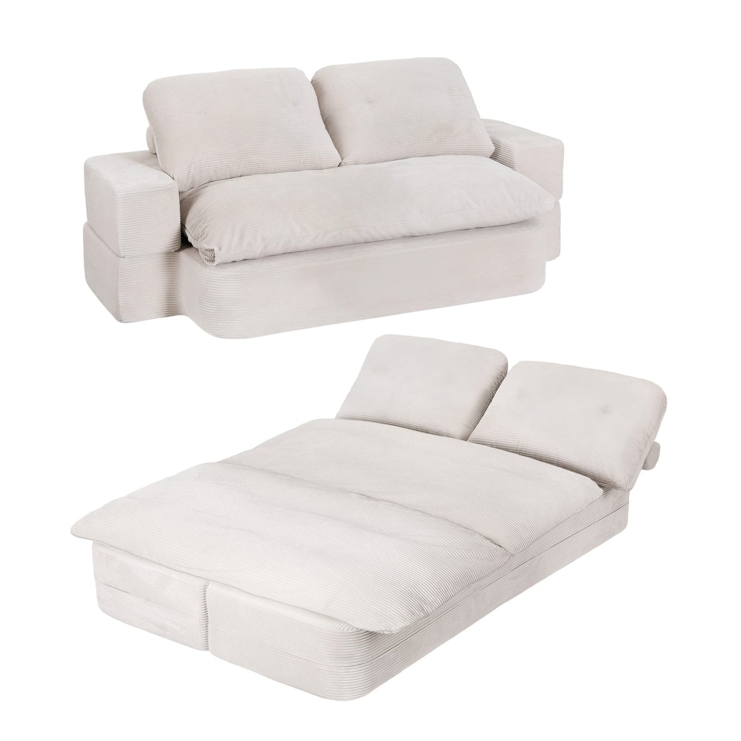Black sofa bed 200x120x58cm, view 10