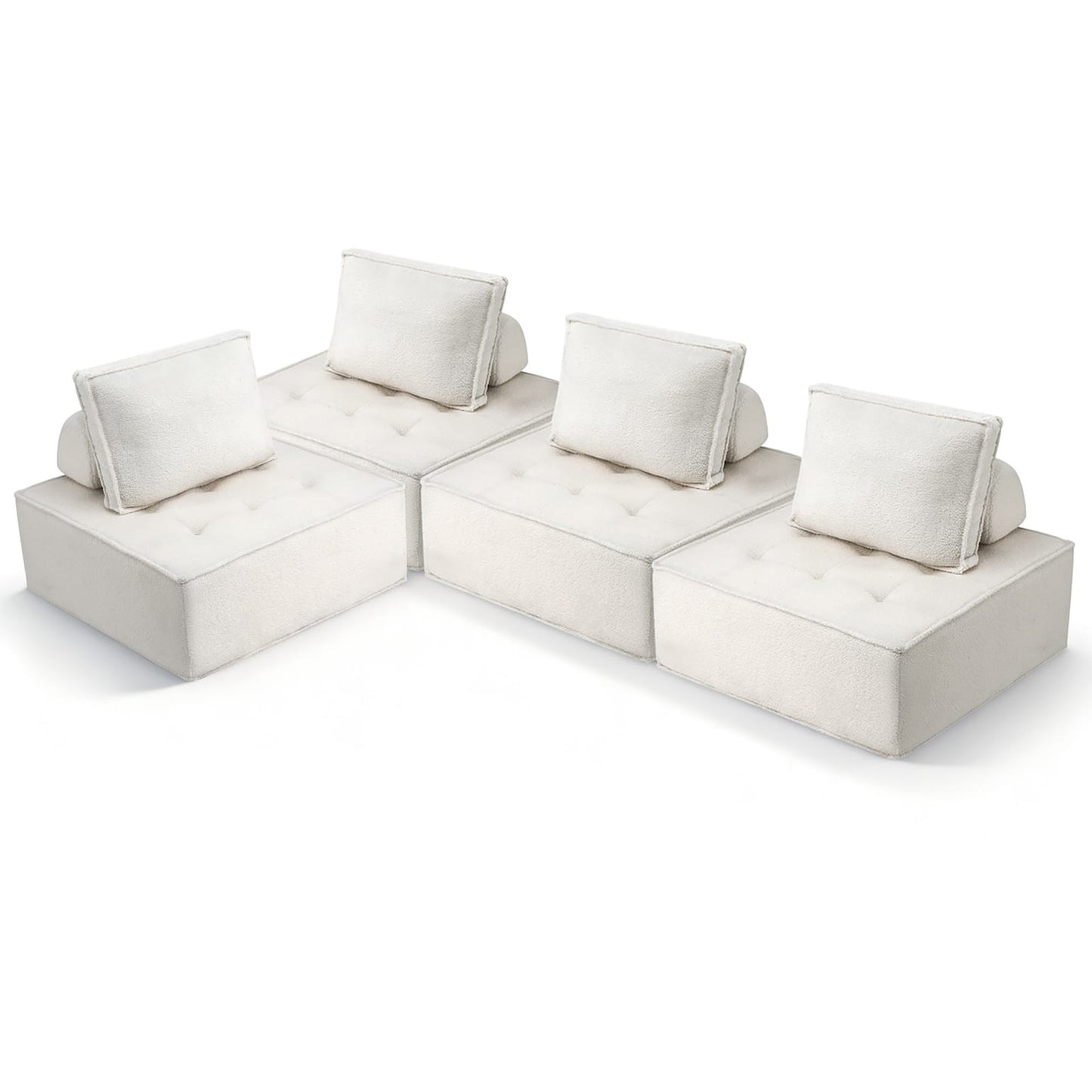 Floor Sofa Lounge Chair 4 Seater 86x86x76cm