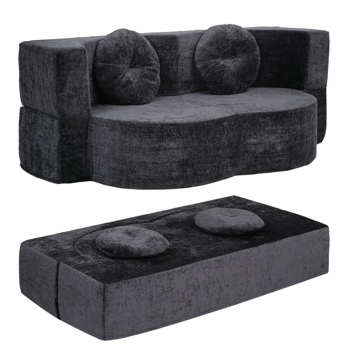 Convertible Sofa Bed Folding Sleeper Couch | HomeAndLiving - 9