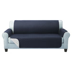 Sofa Cover Couch Covers 3 Seater Quilted Dark Grey