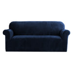 Sofa Cover Couch Covers 3 Seater Velvet Sapphire