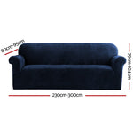 Sofa Cover Couch Covers 4 Seater Velvet Sapphire