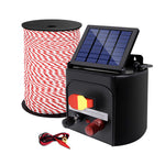 Fence Energiser 5Km Solar Powered Electric 500M Poly Rope