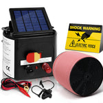 Fence Energiser 5Km Solar Powered Electric 1200M Poly Tape