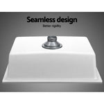 Stone Kitchen Sink 610X470Mm Granite Under/Topmount Basin Bowl Laundry White
