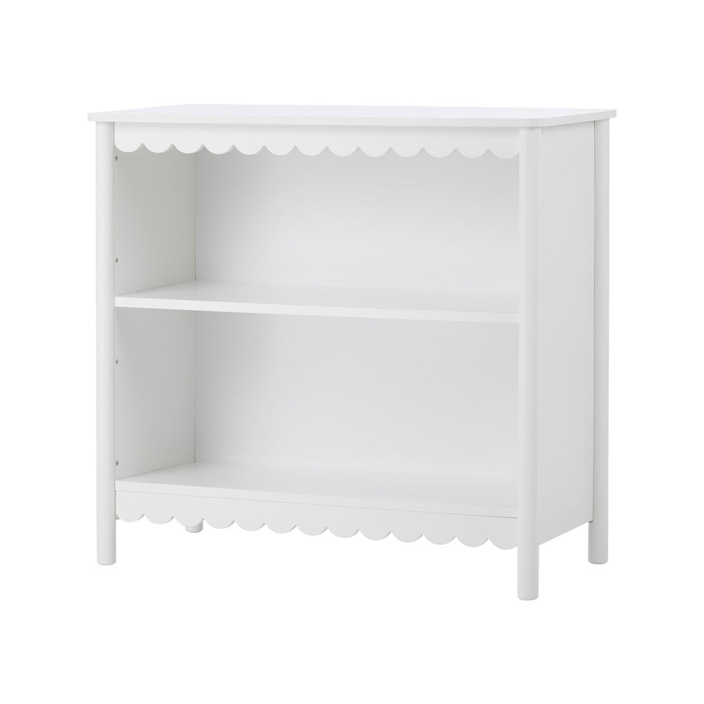Kids Storage Bookshelf 2 Tier White