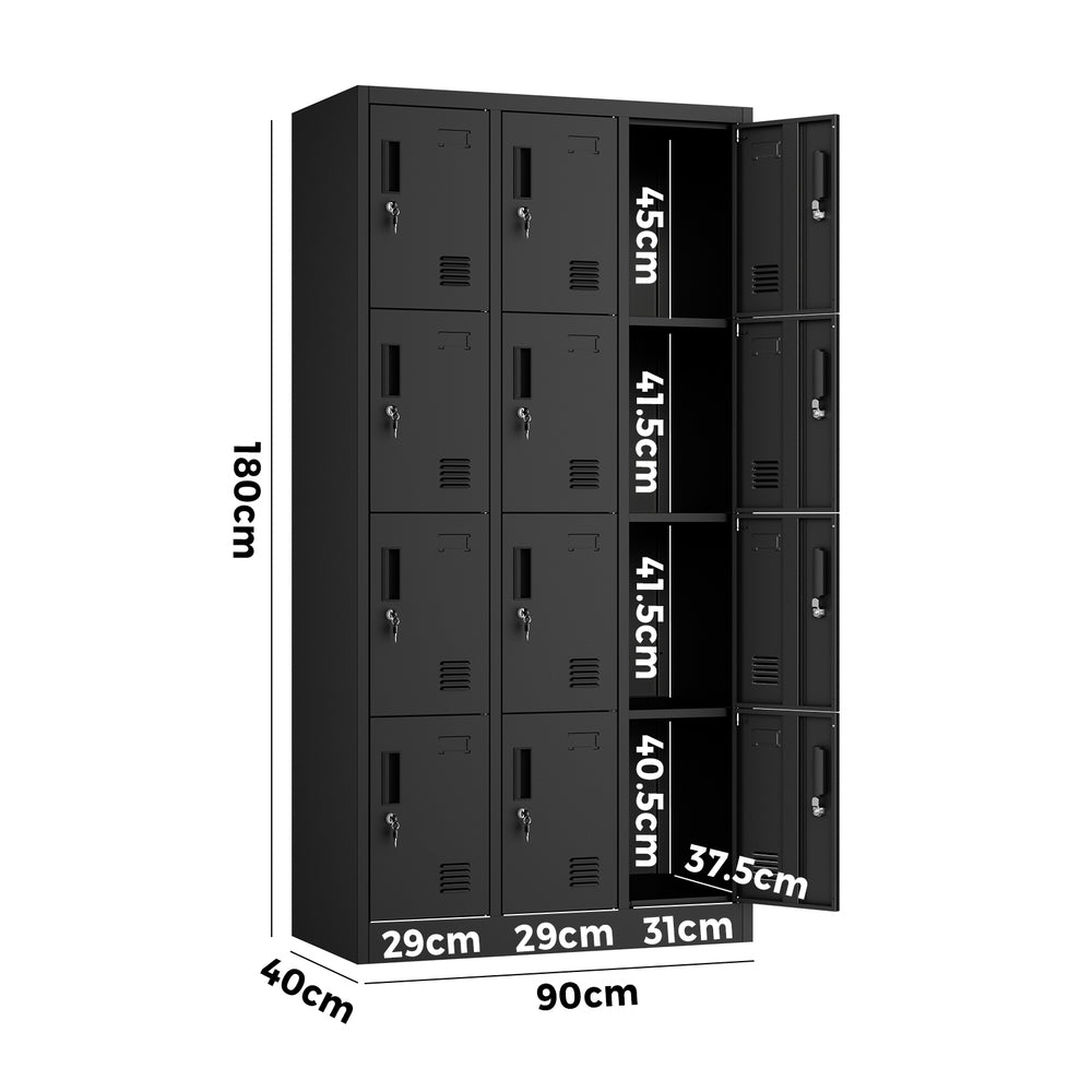 12 Door Steel Locker Cabinet Office Gym | HomeAndLiving - 10