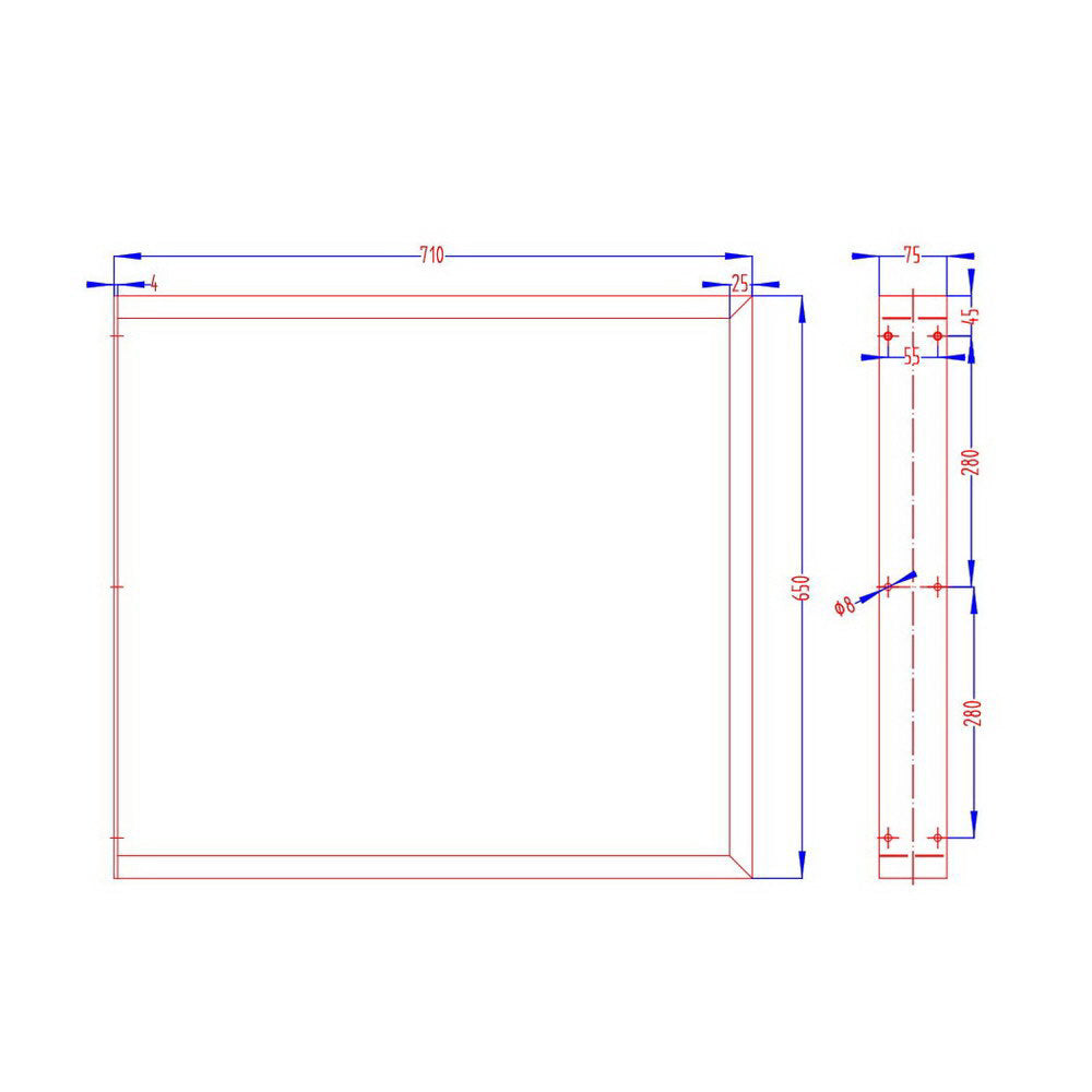 Metal Table Legs Diy Rectangular 71X65Cm Set Of 2