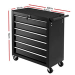 6 Drawer Tool Box Cabinet Chest Trolley Cart Garage Toolbox Storage