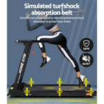 Treadmill Electric Home Gym Fitness Excercise Fully Foldable 420Mm Black