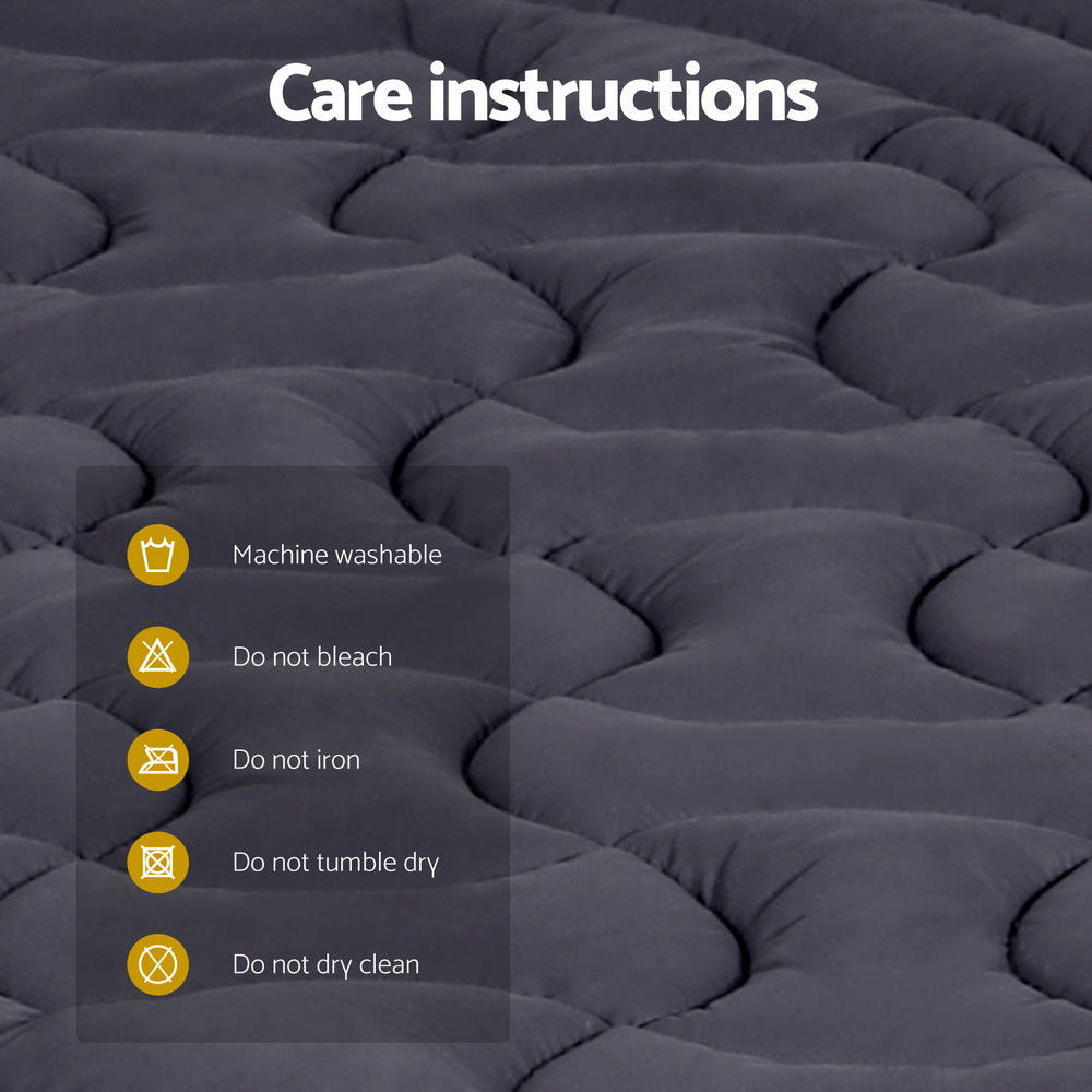 Mattress Topper Pillowtop 3-Zone Mat Pad All Sizes