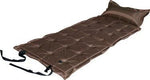 21-Points Self-Inflatable Satin Air Mattress With Pillow - Brown
