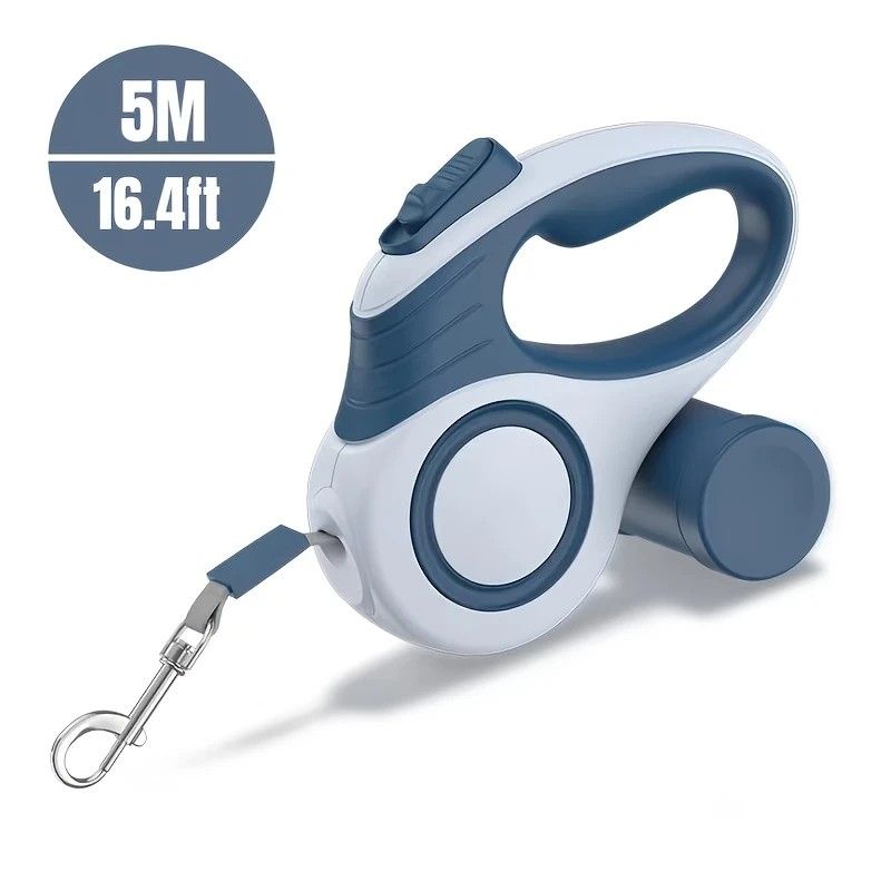 Retractable Dog Leash 5m One-Click Lock | HomeAndLiving