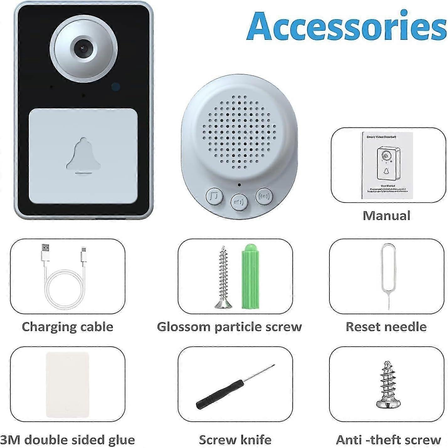 Wireless Video Doorbell Camera Rechargeable | Home & Living