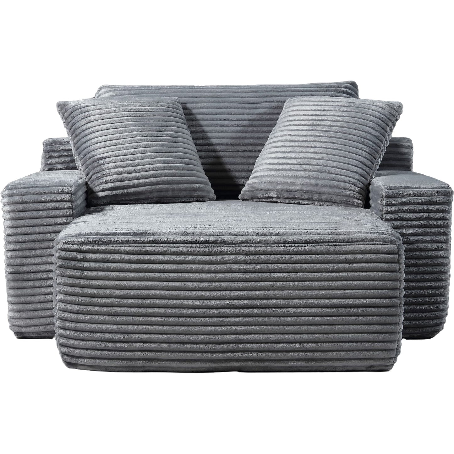 Modular Sofa Dark Grey Fabric