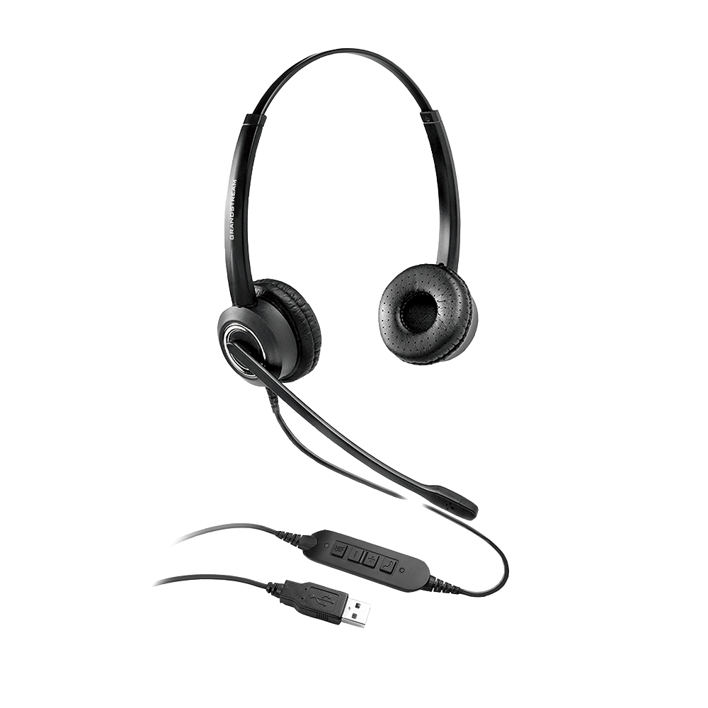 Dual Ear Usb Headset: Hd Audio, Noise Canceling Mic, Inline Controls
