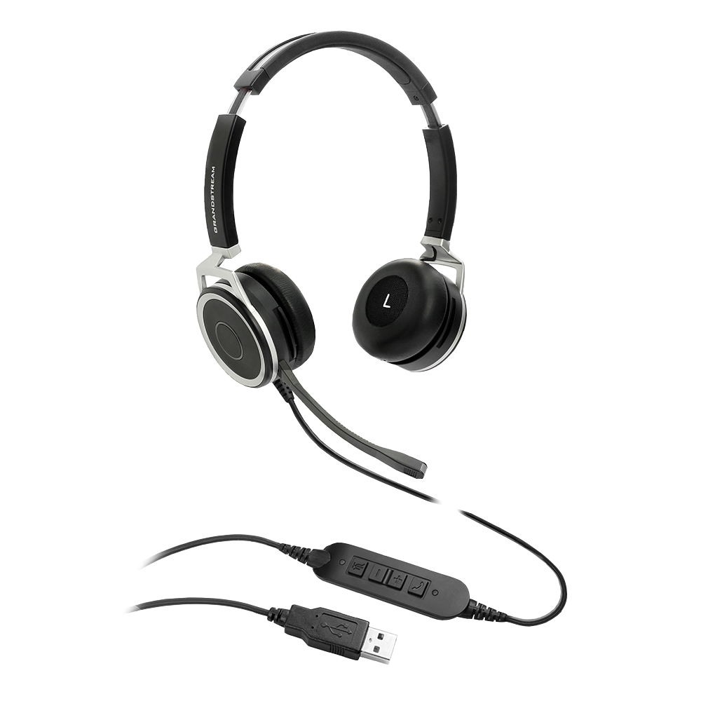 Premium Dual Ear Usb Headset: Hd Audio, Noise Canceling Mic, Busy Light