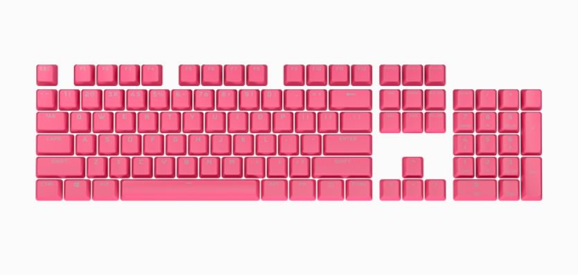 Pbt Double-Shot Pro Keycaps -Rogue Pink Keyboard