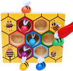 Wooden Bee Toddler Fine Motor Skill Toy