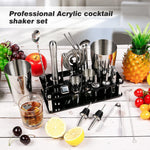 Cocktail Shaker Set Boston 23-Piece Stainless Steel, Bar Tools For Drink Mixing