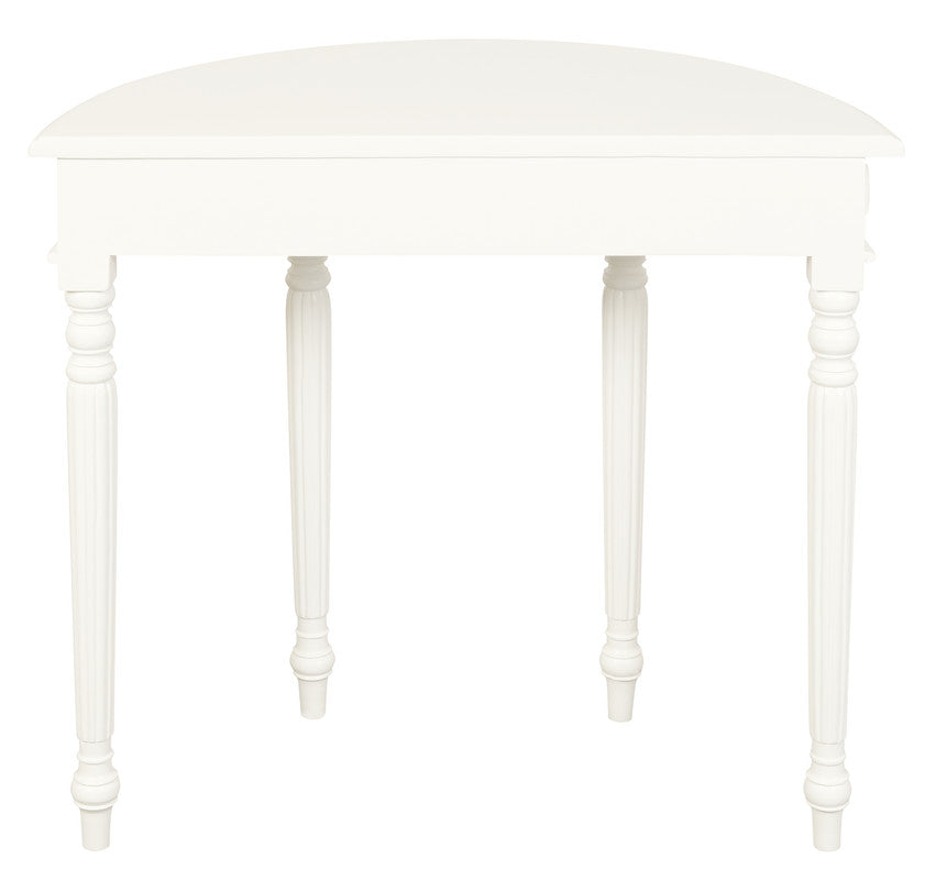Turn Leg Half Round Sofa Table (Black)
