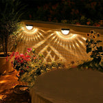 Solar Powered Led Wall Fence Lamp Lights