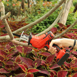 Cordless Electric Reciprocating Saw Cutter (Red, Blades Included)