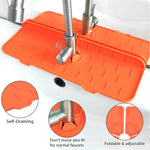 Silicone Faucet Sink Mat Splash Guard Splash Pad Splashback