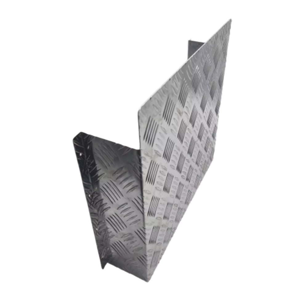 Alloy Plate Caravan Diesel Tank Cover: 2mm Silver