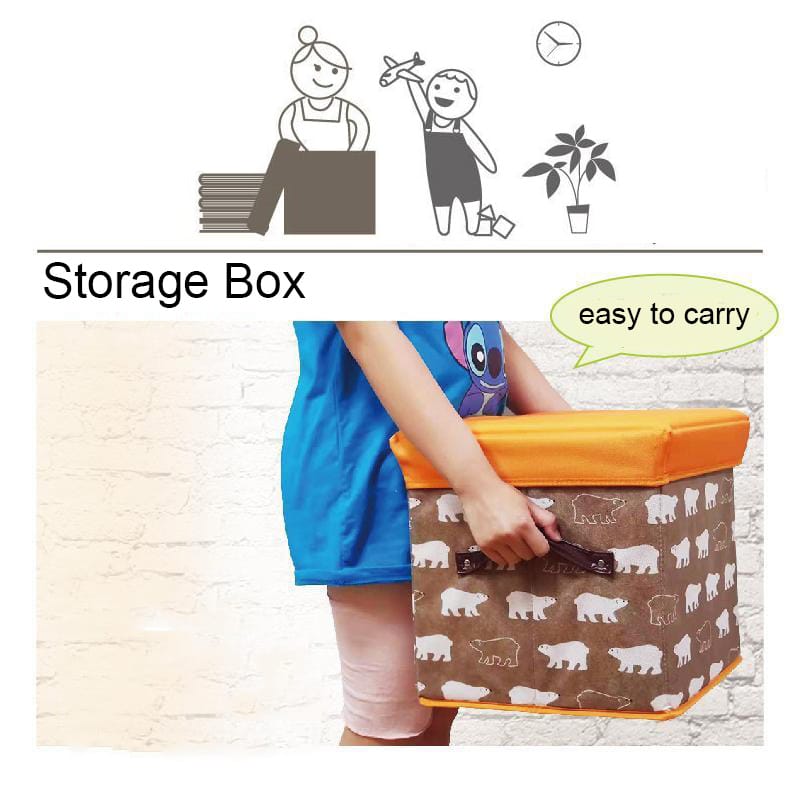 Folding Storage Ottoman Cube