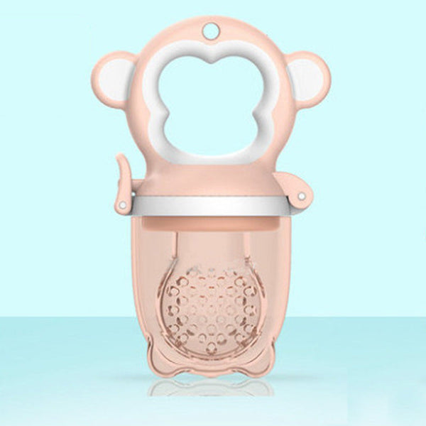  Newborn Baby Food Nipple Feeder Pacifier - Pink, Small