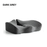 Premium Memory Foam Seat Cushion For Back Pain Relief (Light Grey)