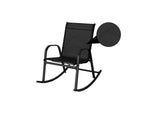 Rocking Chair High Back Rocker Chairs Steel Metal Textilene