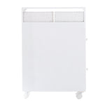 Bathroom Side Cabinet Toilet Caddy With Storage Drawers- White