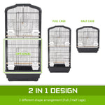 Bird Cage Parrot Aviary 2In1 Design Veer 92Cm
