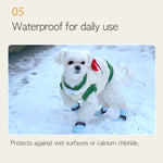 28Pc X Dog Shoes Waterproof Disposable Boots Anti-Slip Pet Socks L Pink