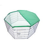 Pet Playpen Foldable Dog Cage 8 Panel 24In With Cover
