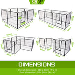 Pet Playpen Heavy Duty Foldable Dog Cage 8 Panel 32In
