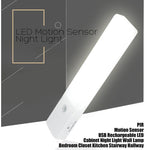 Rechargeable Infrared Motion Sensor Wall Led Night Light Torch (Cool White)