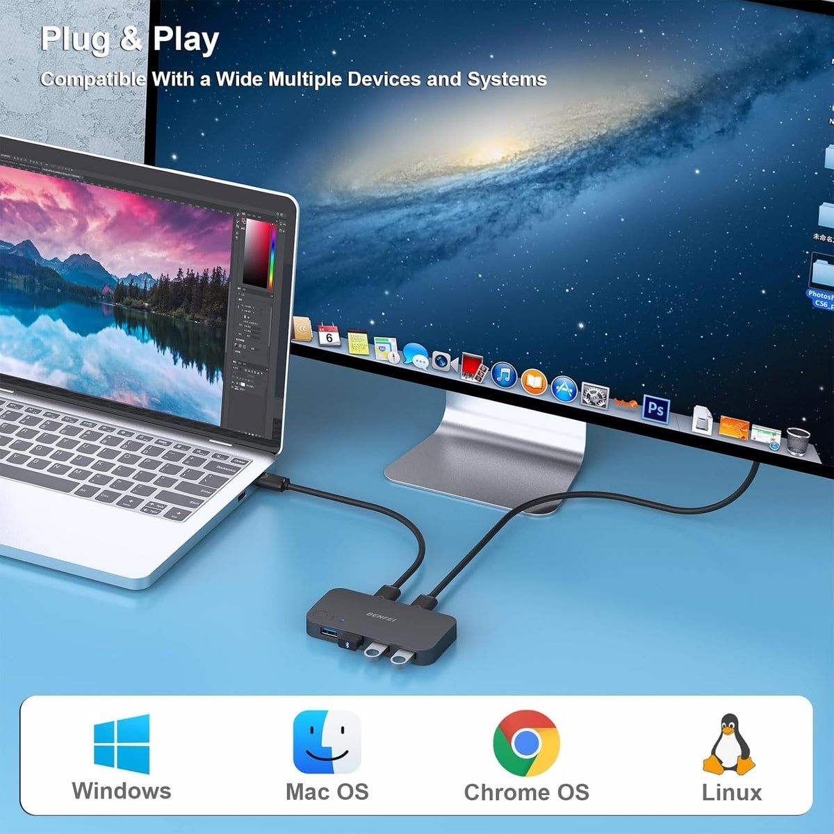 4-port USB 3.0 Switch