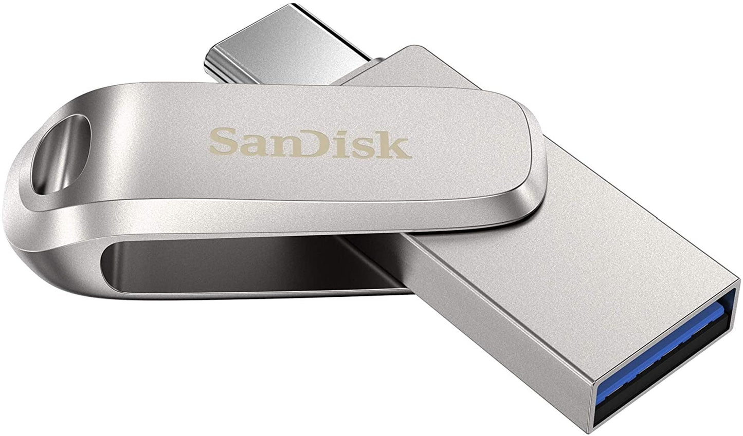 128G Sdddc4-128G-G46 Ultra Dual Drive Luxe Usb3.1 Type-C (150Mb) New