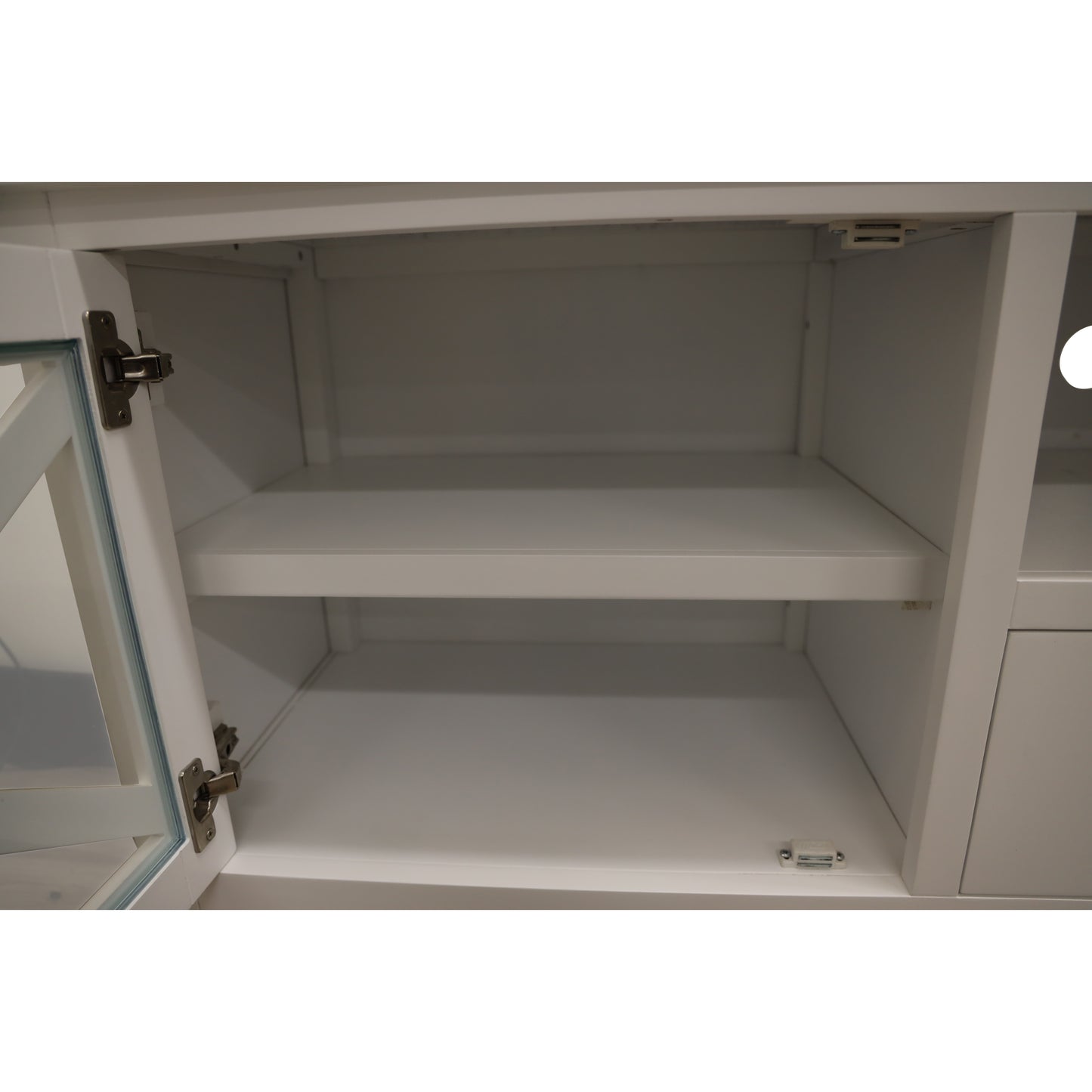 Etu Entertainment Tv Unit 210Cm Solid Acacia Wood Hampton - White