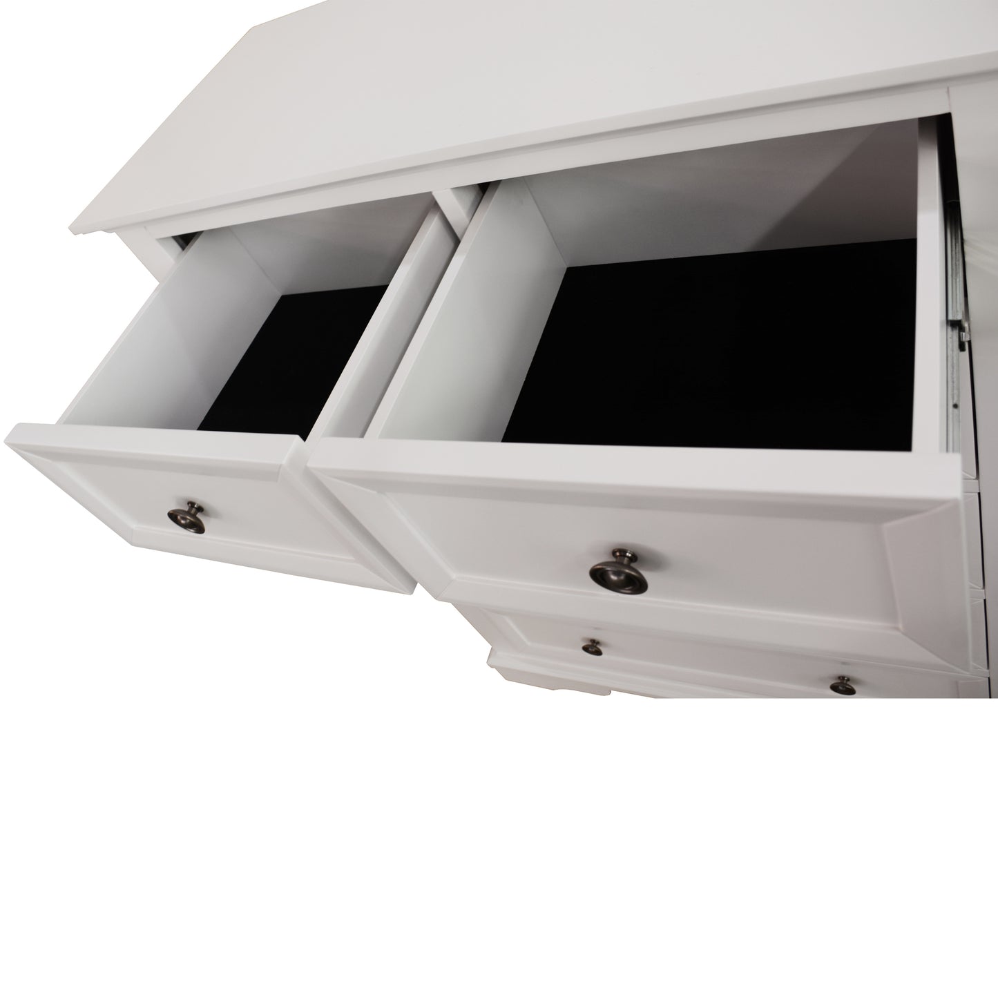 Tallboy 6 Chest Of Drawers Solid Acacia Wood Bed Storage Cabinet - White