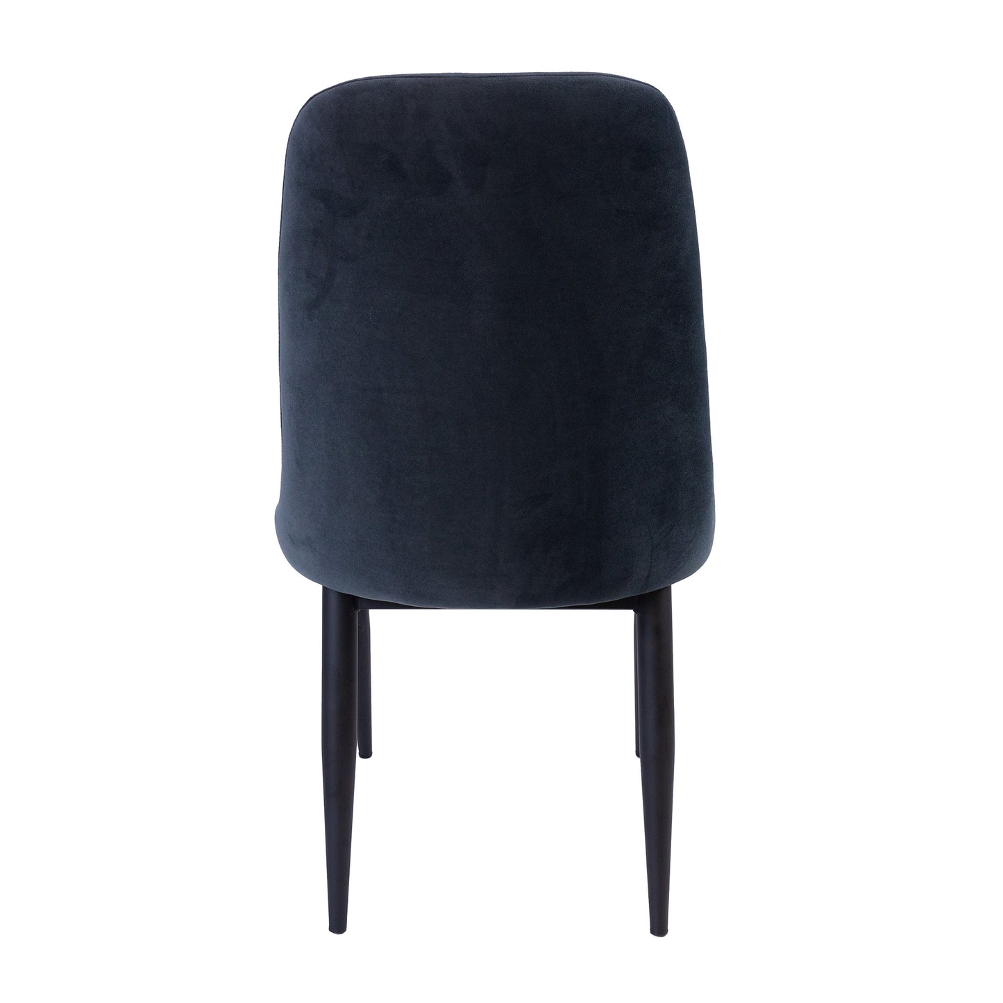Dining Chair Set Of 4 Fabric Seat With Metal Frame