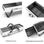Foldable Portable Charcoal Bbq Grill For Outdoor Picnics