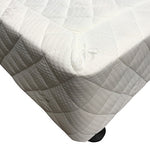 Solid Wood King Mattress Base - Beige with Removable Cover