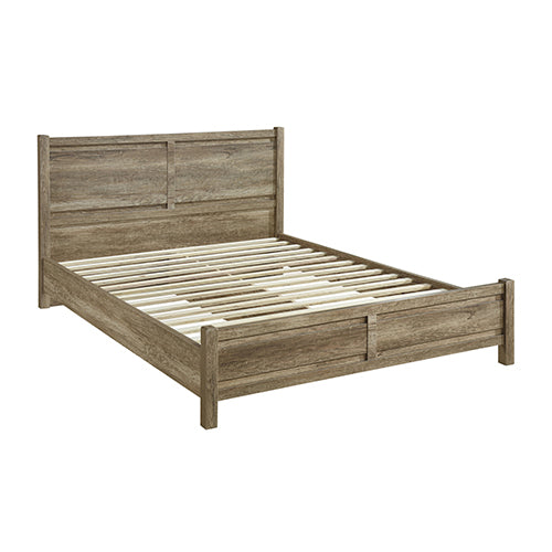 Elegant 4-Piece Bedroom Suite - Natural MDF, Queen Oak