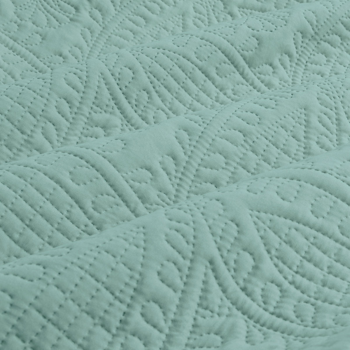 Bluestone Light Quilted Embossed Quilt Cover Set King