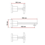 3Pc Bath Mixer Set
